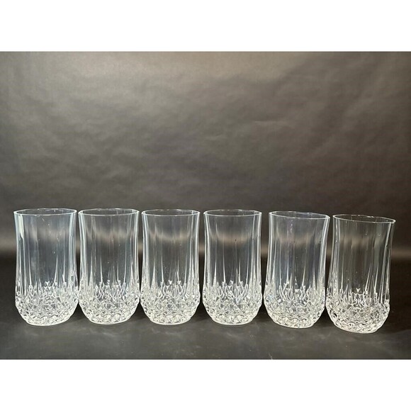 Cristal d'arques Longchamp J.G. Durand Crystal Champagne Bucket France w/Glasses - Picture 5 of 9